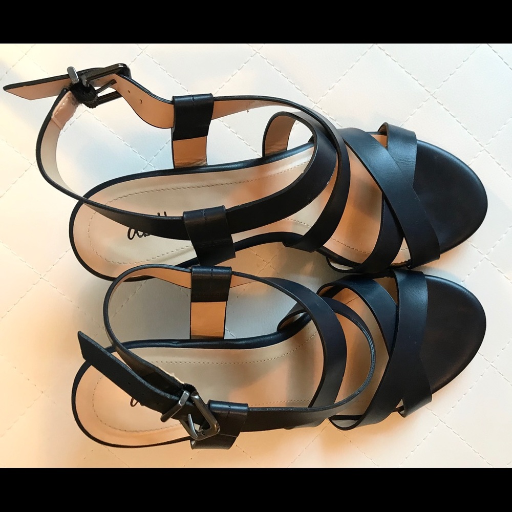 Navy Abella Heels